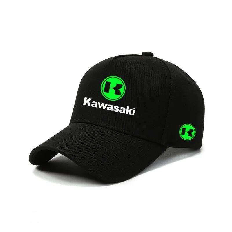 Kawasaki baseball caps, fashionable men's and women's outdoor sun hats, summer fashion hats Z260314