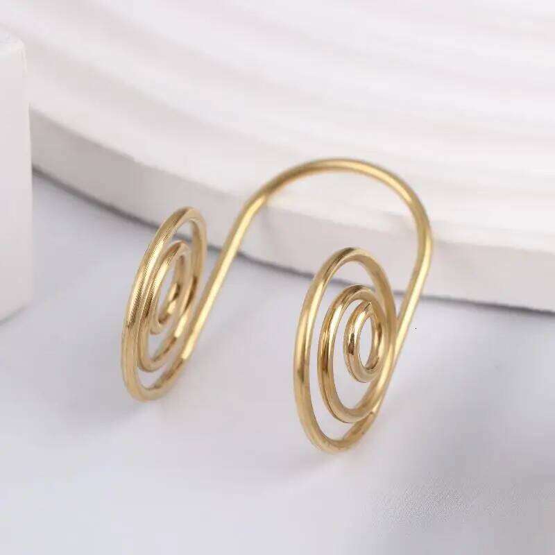 Adjustable Metal Portable Jewelry Accessories Palm Handmade Reiki Energy Spiral Hand Ring Gift H260312
