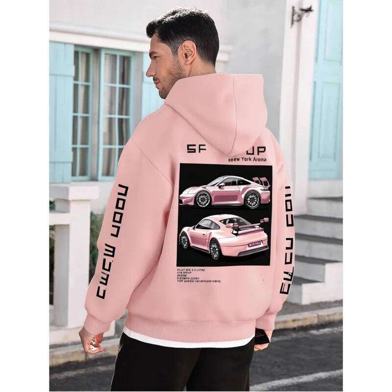2025 high-quality fashionable printed comfortable loose classic vintage versatile casual sweatshirt Z260315