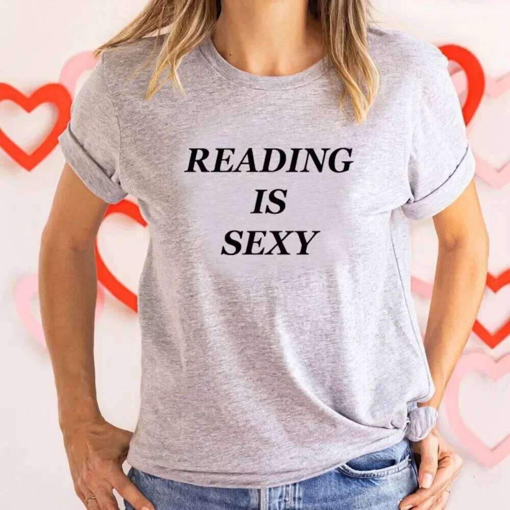 2025 Reading Is Sexy Graphic T Shirts for Women Y2k Vintage Clothes Cotton High Quality T-shirts Colleage Female Fashion Tee Top Z260314