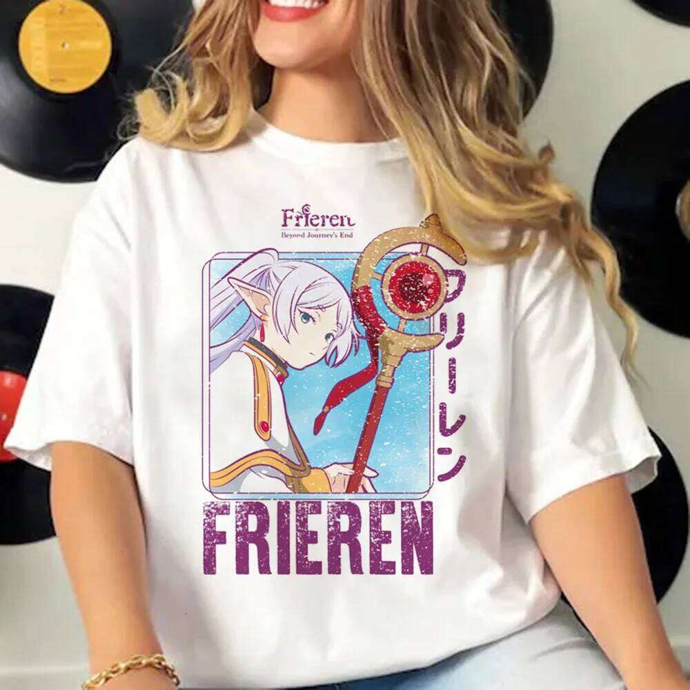 Frieren Tee women Y2K harajuku t-shirts female funny comic clothing Z260314
