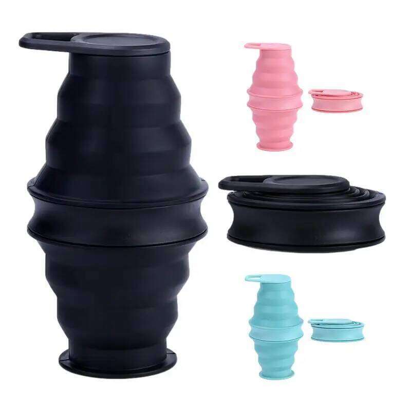 Foldable Bottle Silicone Reusable Lightweight Folding Water Bottles Portable Leak Proof Z260314