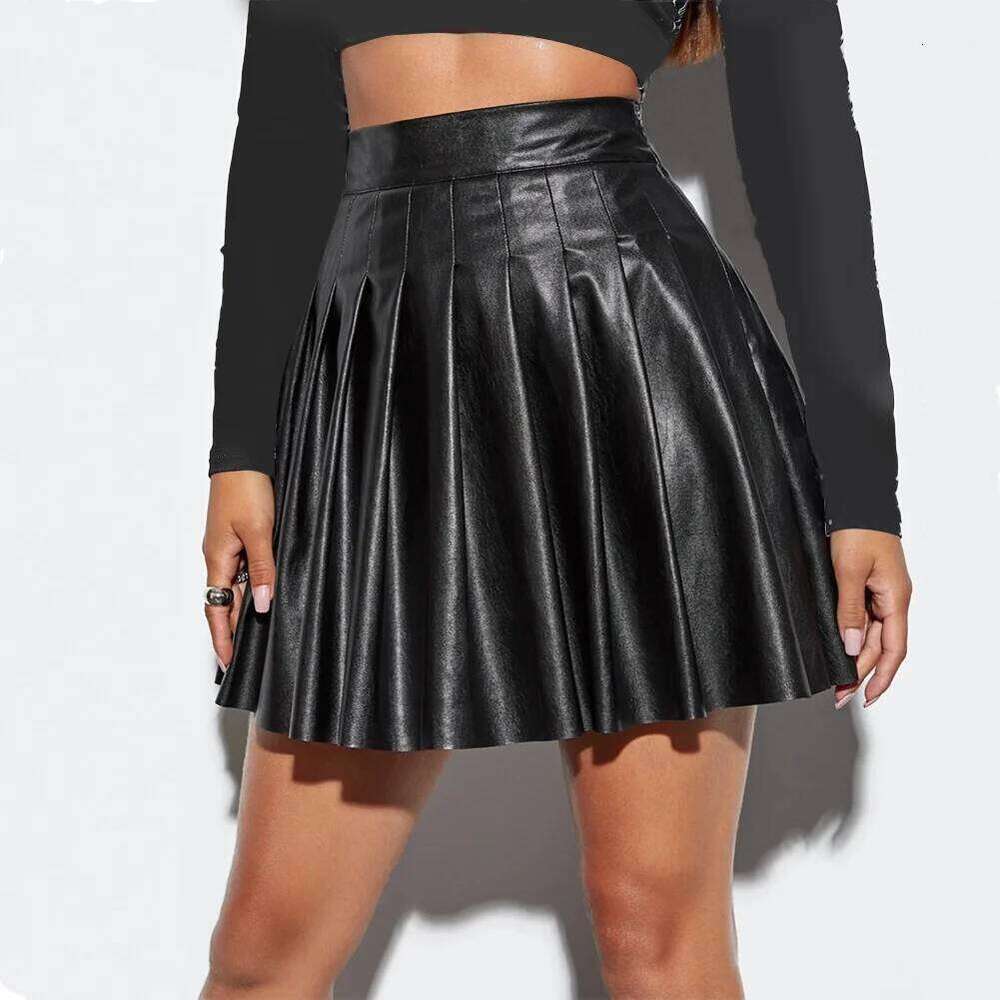Women Skirts High Waist High-quality PU Sexy Versatile A-Line Attractive Comfortable Faux Leather Comfy Fashion Z260314