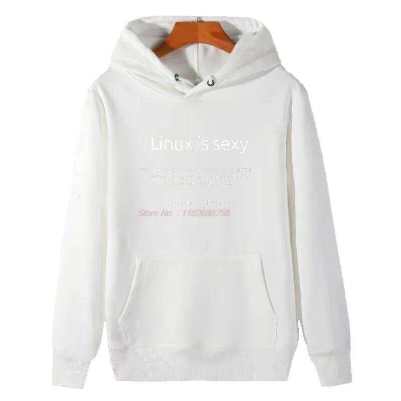 Linux Operating System Tux Penguin Graphic Hooded Sweatshirts Winter Essentials Thick Sweater Hoodie Men's Sweat-Shirt Z260314