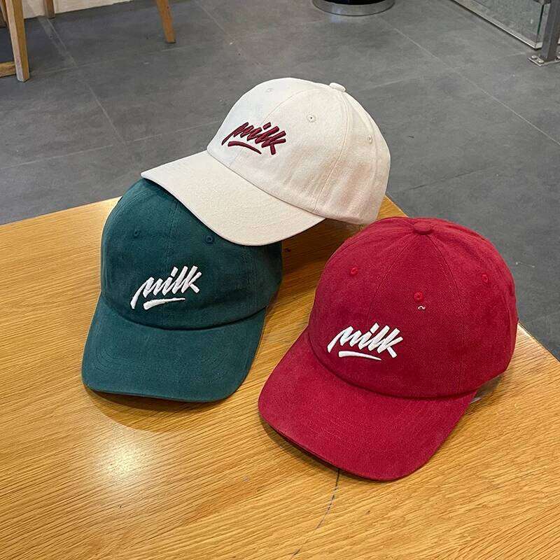 Three-Dimensional Embroidered Peaked Korean Style Lovers Wild Hat Wide Brim Soft Top Baseball Cap Men and Women Z260314