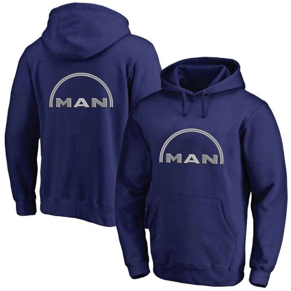 2025 Spring And Autumn Man's Truck Man Car Logo Print Solid Color Pullover Hoodies Loose Comfortable Personality Hooded Coat Z260314
