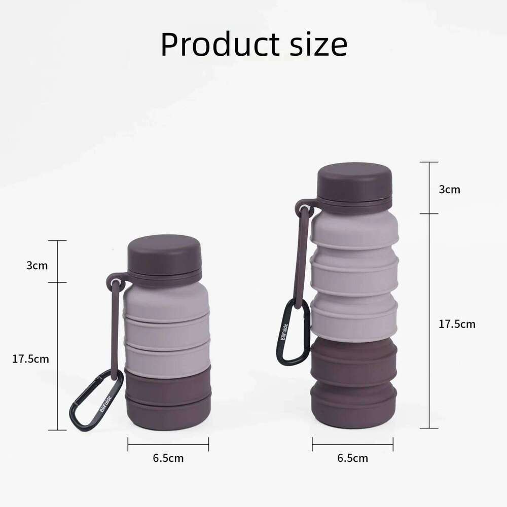 Shatterproof Collapsible Cup Hard Foldable Silicone Glass for Travel Outdoor Easy Clean Portable Water Bottle Camping Hiking Z260313