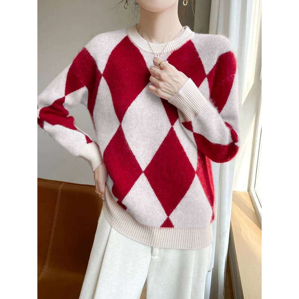 New Fashion Woman 100% Merino Wool Sweater Elegant Autumn Winter Female Knitted Pullover Long Sleeve Clothing Tops Ladies Jumper Z260313