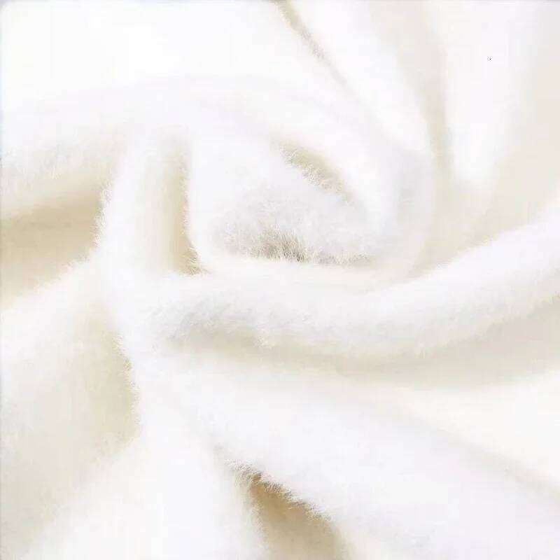 Winter Thickened Long-Sleeved Semi-Turtleneck Bottoming Shirt with Fleece Inner Integrated Threaded Foreign Style Top for Women Z260313