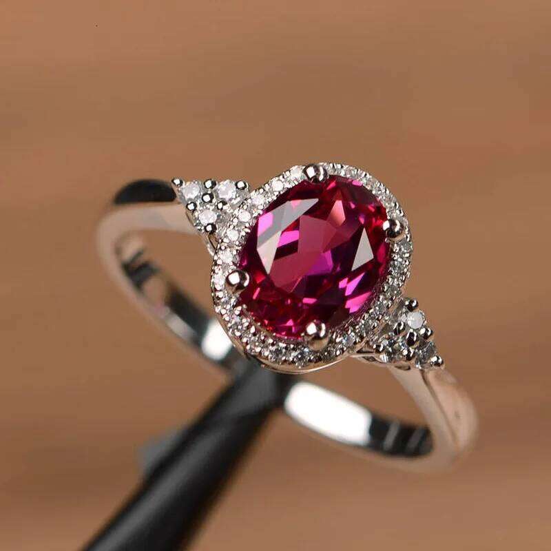 Hot Selling Silver plated Rings for Women Ruby Emerald Sapphire Jewelry Wedding Engagement Ring Wholesale H260312