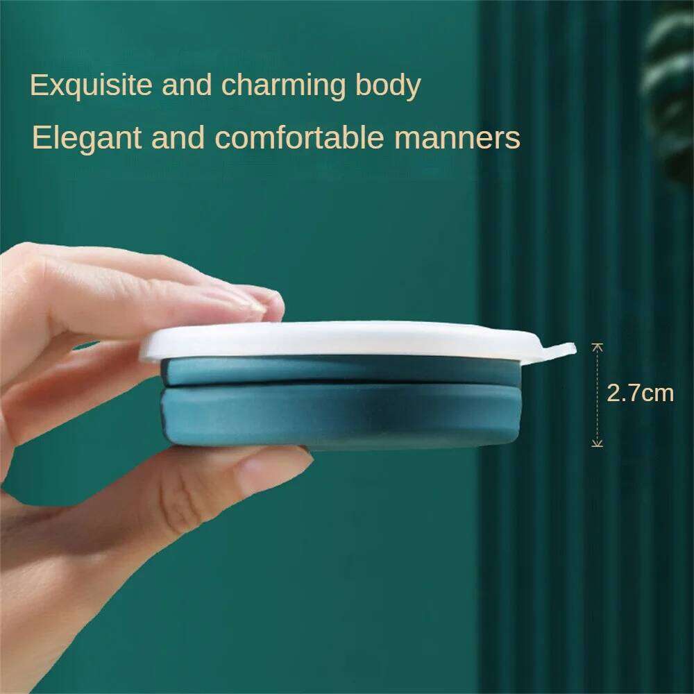 Portable Silicone Cup Foldable Travel Mug Heat Resistant Collapsible Water Cups with Lid Lanyard for Outdoor Camping Drinking Z260314