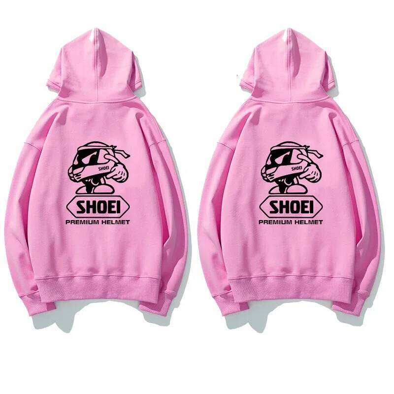 Hooded helmet print motorcycle culture autumn and winter hooded sweatshirt high-quality men's clothing Z260314