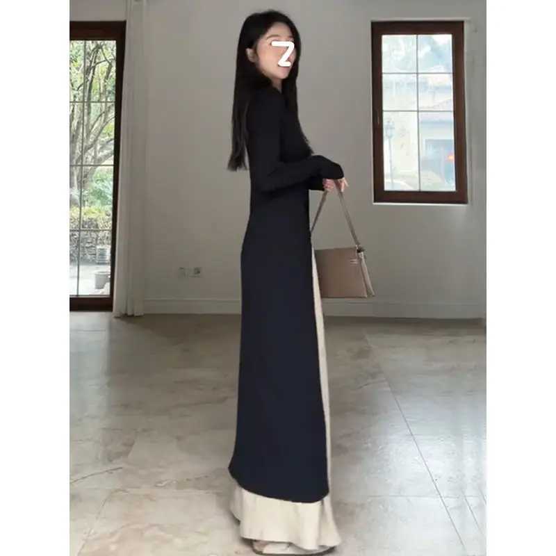 Ladies Long Sve V-Ne Open Cardigan Dr Korean Sle Slimming Faionable Spring Summer Autumn Straight Cut Single ButtonT260314