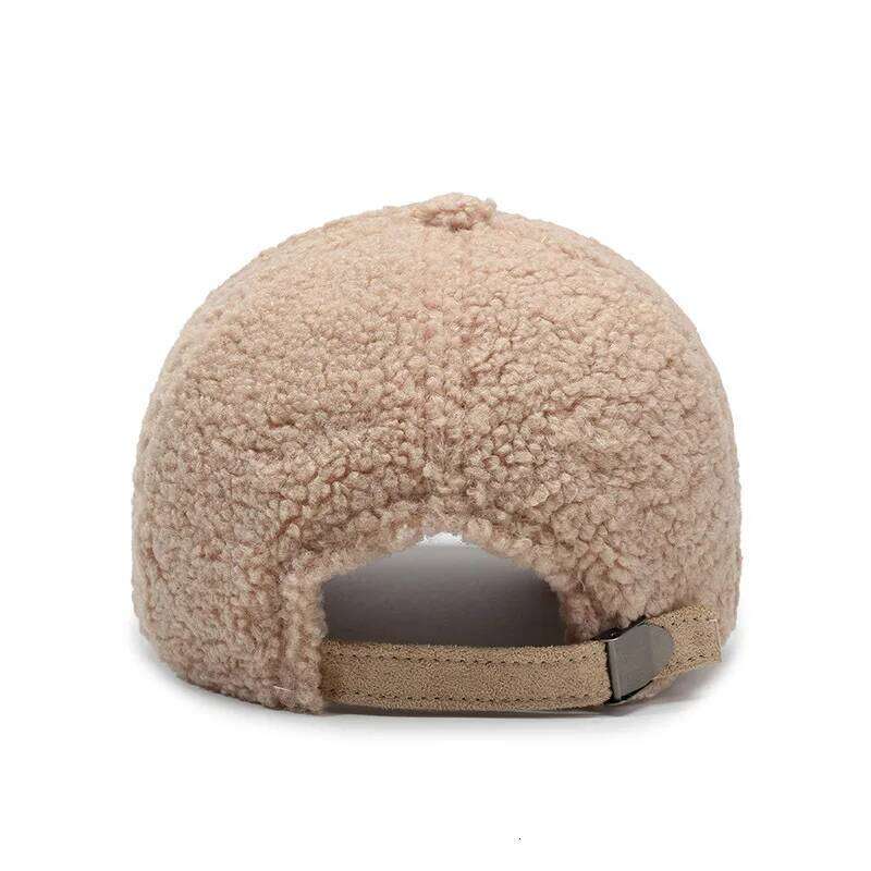 FS Retro Brown Letter Winter Baseball Cap For Men Luxury Brand Women Lambswool Hats Warm Windproof Trucker Caps Casquette Homme Z260313