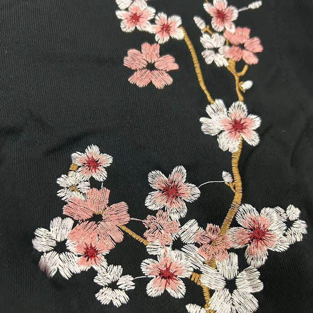 Man Hoodies 100% Cotton Butterfly Embroidery Harajuku Solid Pocket Hooded Sweatshirts Autumn Long Sleeve Loose Chinese Outwear Z260315