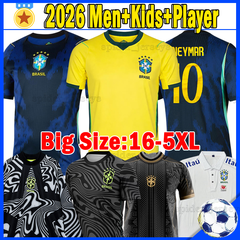 XXXL 4XL 2026 brazil RODRYGO soccer jerseys VINI JR ESTEVAO LUIZ HENRIQUE 26 27 Player version football shirts BRUNO G. CUNHA L.PAQUETA brasil Women jersey kids kits