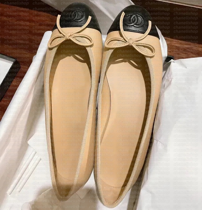 designer shoes Paris Brand ballerina Ballet Flats Shoes Women Quilted Genuine Leather Slip on Ballerina Luxury Round Toe Ladies Dress Shoes HJ2G Slingbacks k2