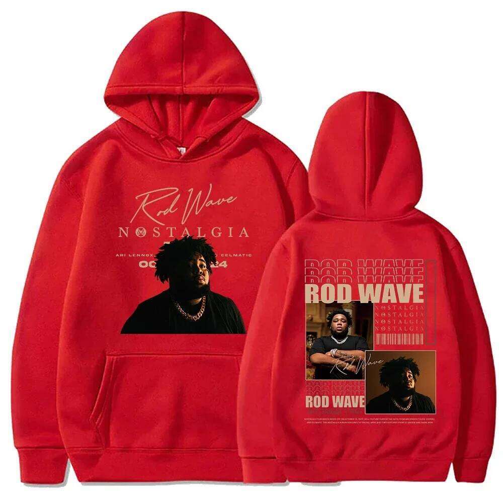 2024 Rod Wave Tour Fashion Casual Nostalgic Hip Hop Music Printed Men's and Women's Pullover Fans Luxury Gift Top Hoodie Z260314