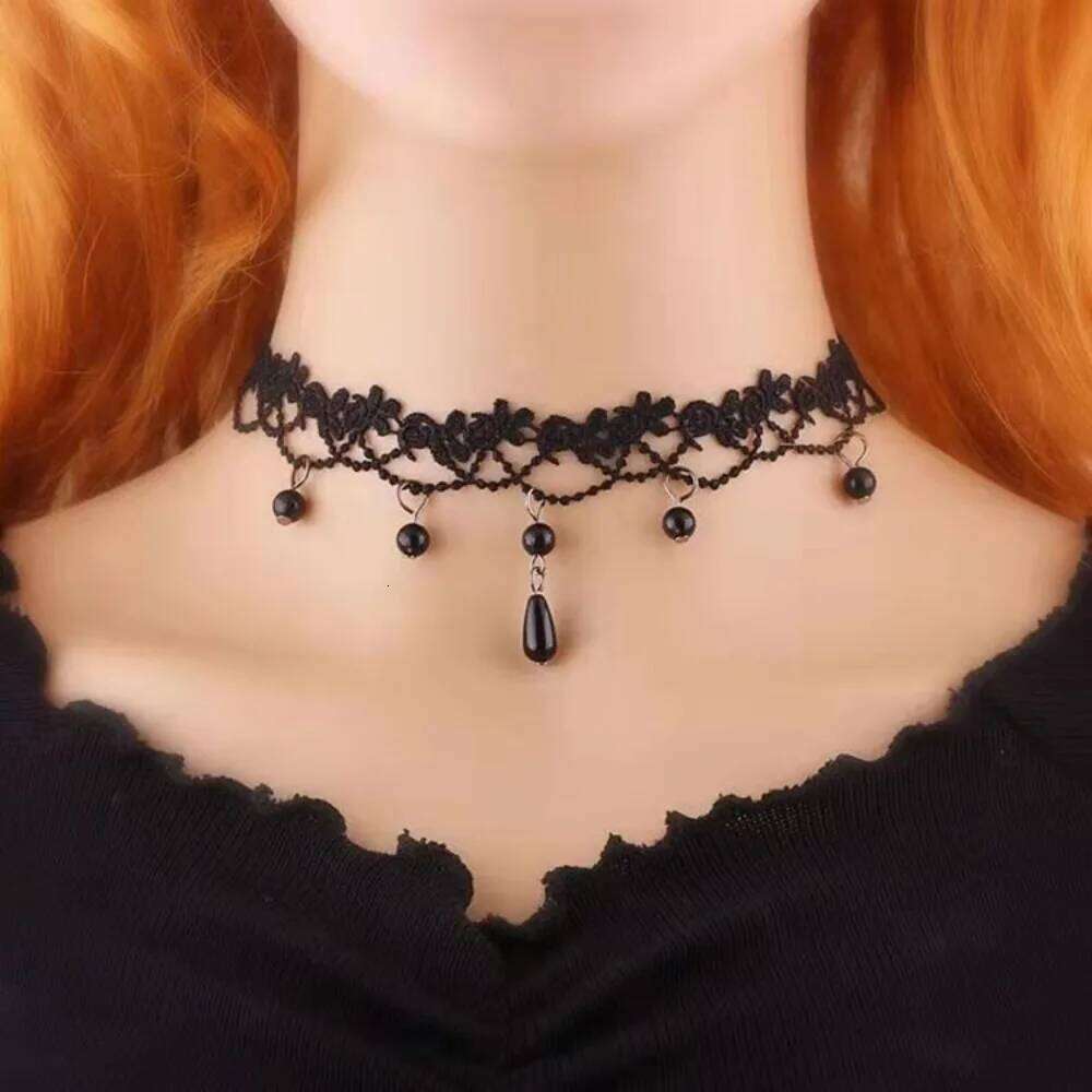 Hot Sale Black Necklace Sexy Punk Style Personalized Collar Lace Gothic Jewelry Accessories Gift H260312