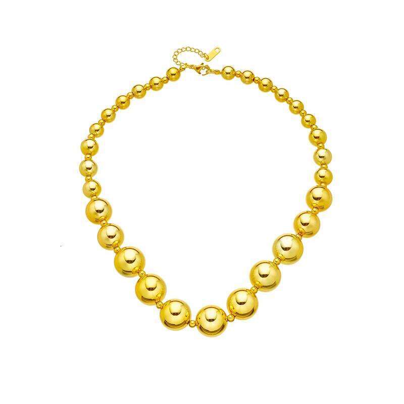 XIYANIKE 316L Stainless Steel Necklace Ball Chain Accessories for Women Trendy Design Simple New Trends Birthday Jewelry Collier H260312