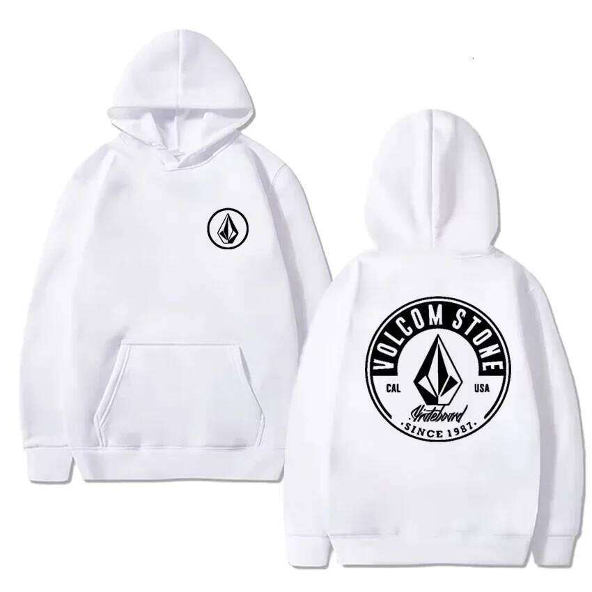 Volcom men's hoodie long-sleeved sweatshirt Hip-hop fashion casual street outdoor autumn and winter sportswear Z260314