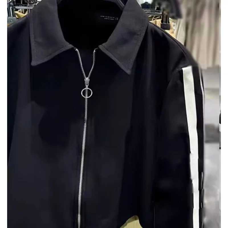 2024 New Women Casual Black Trousers Suits Sports Short Jacket Female Vinatge Black White Patchwork Baggy Pants Street M260313