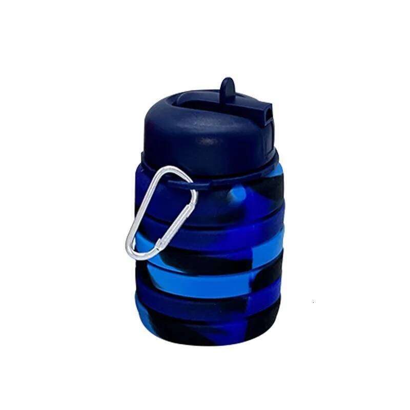 Food Grade Silicone Folding Water Outdoor Portable Telescopic Drinking Cup Creative Colorful Sports Cycling Kettle Z260313