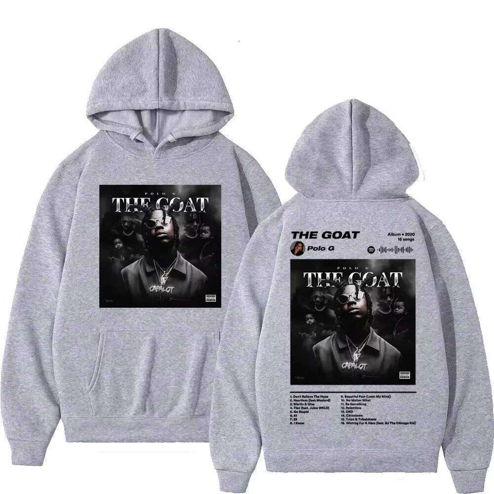 2026 Rapper Polo G Music Album Graphic Hoodies Men's Women's Harajuku Hip Hop Pullovers Fashion Vintage Hooded Sweatshirts Z260314
