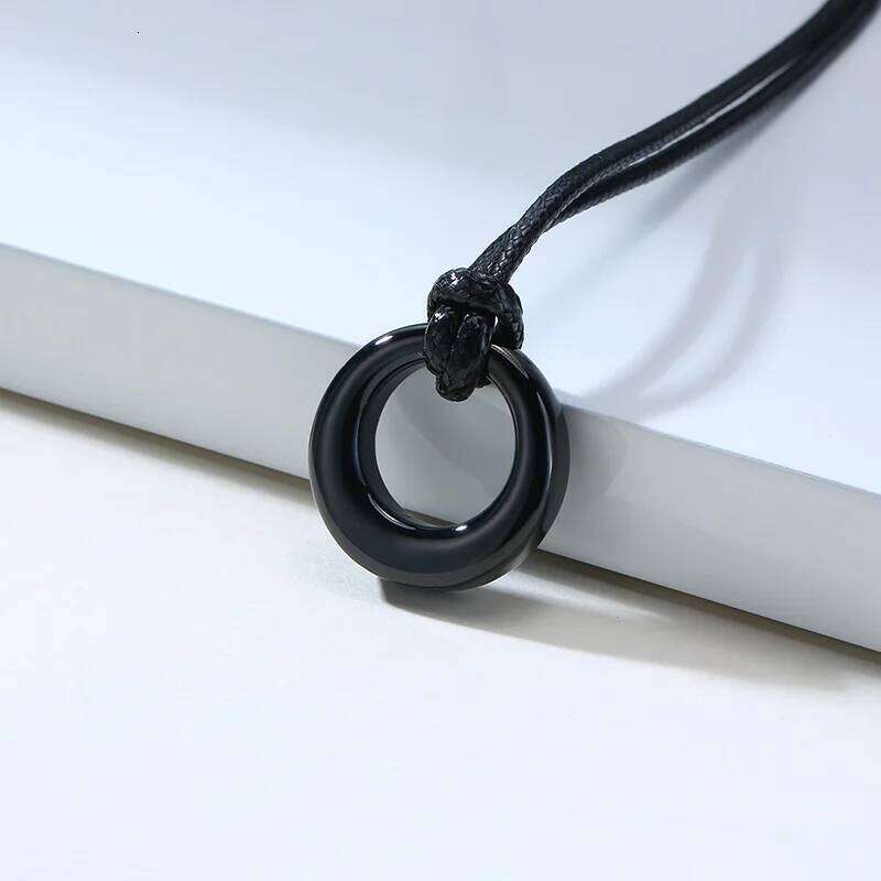 Circle of Life Eternity Karma Necklaces,Memorial Pendant Ashes Necklace s for Women Men,Keepsake Cremation Jewelry H260312