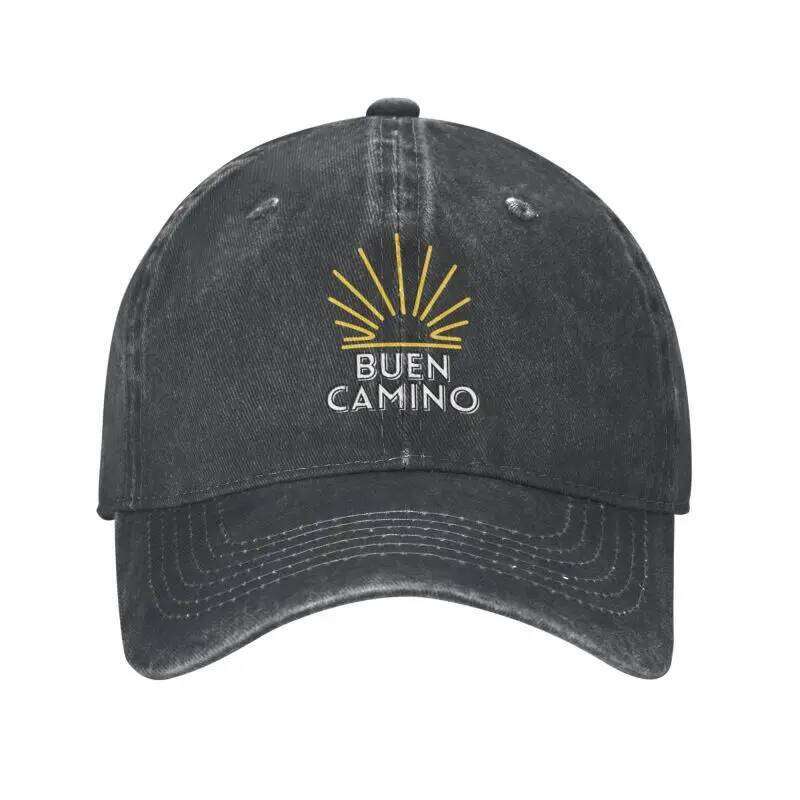 Cool Cotton Buen Camino Santiago Pilgrim Baseball Cap for Men Women Custom Adjustable Unisex Dad Hat Spring Z260313