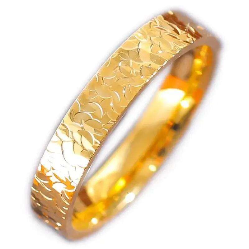 S925 Sterling Silver Crushed Ice Couple Ring Minimalist Sparkling Band Unisex Jewelry Trendy Hypoallergenic Gift for Her Him H260312