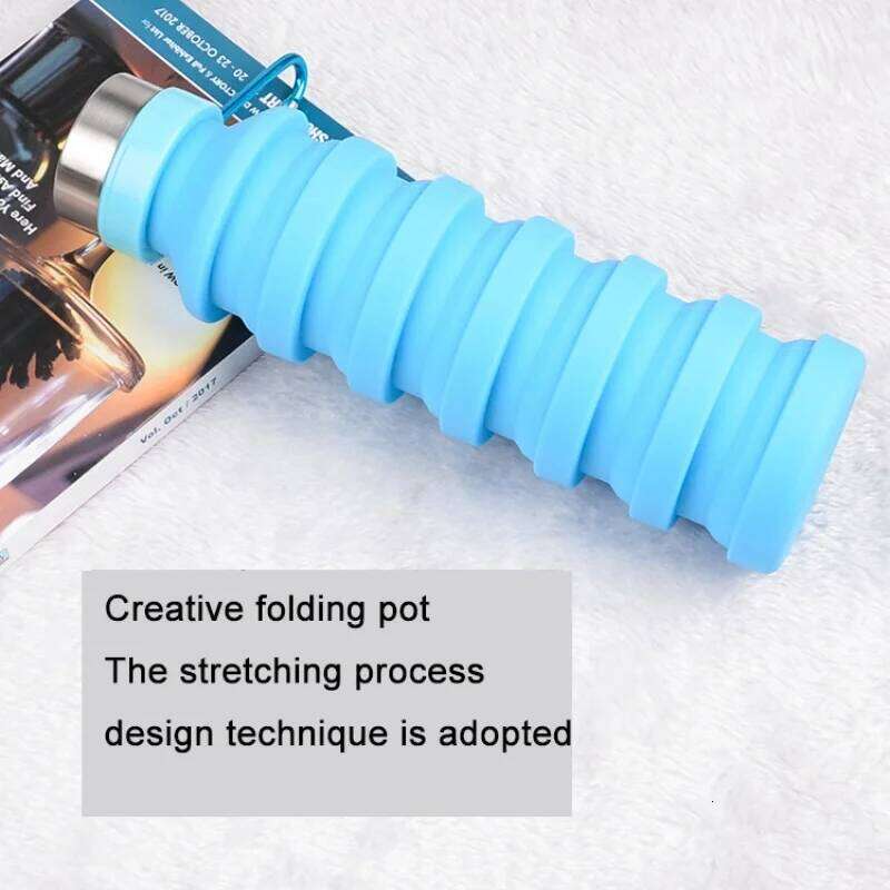 Creative Sports with Carrying Ring Retractable Folding Portable Silicone Outdoor Convenient Water Cup Z260313