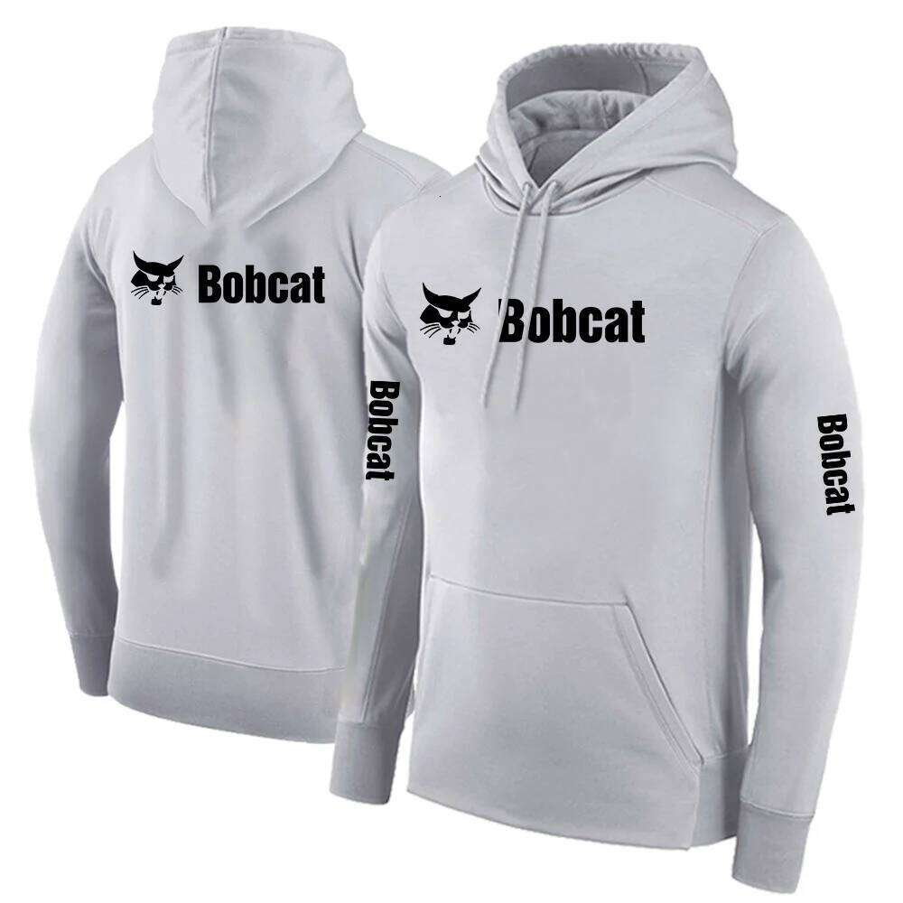 2022 Bobcat Heavy Equipment Men's New Print Hoodie Streetwear Warm Hooded Sweatshirt Long Sleeve Fashion Pullover Top Z260314