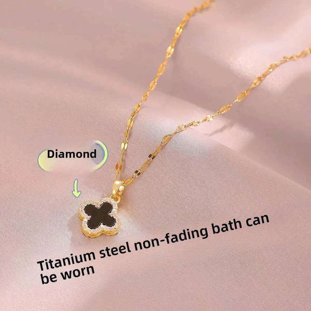 Cr Titanium Steel Non-Allergic Fade-Resistant Double-Sided Pendant Necklace For Fashion rs H260312