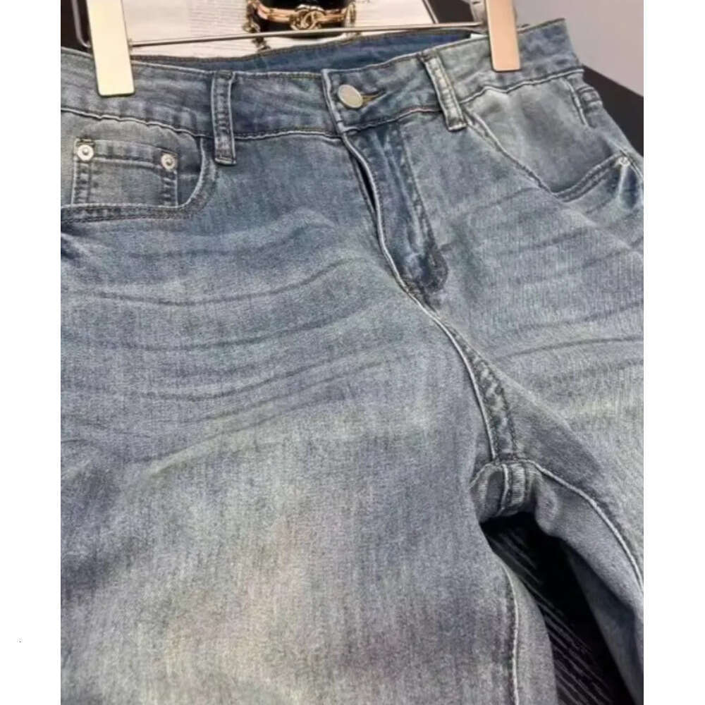 Jeans Casual Embroidered Wide Leg Jean Women's Pant Clothing 2026 Spring Trouser Summer High Waisted Elegant High-end Z260313