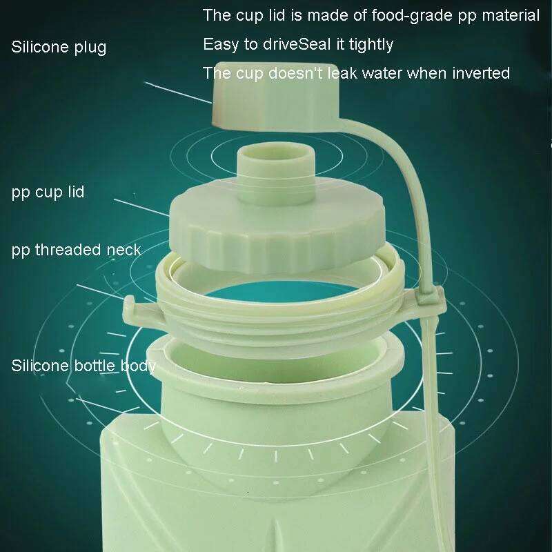 New Creative Foldable with Lifting Rope Water Cup Outdoor Sports Fitness Practical Kettle Small and Portable Z260314