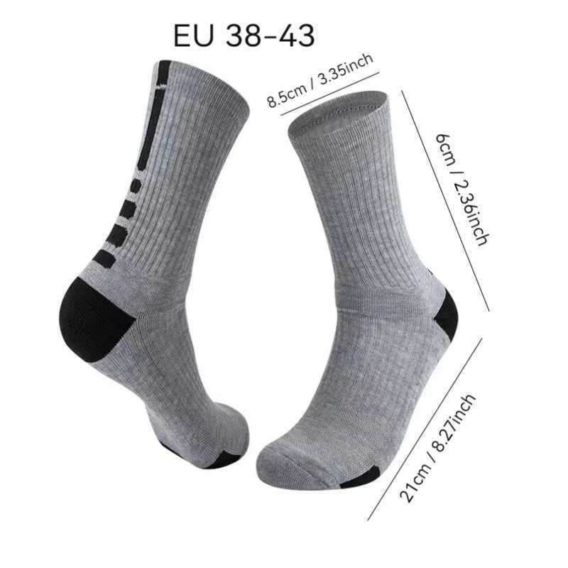 Unisex basketball sports socks breathable casual socks D260313