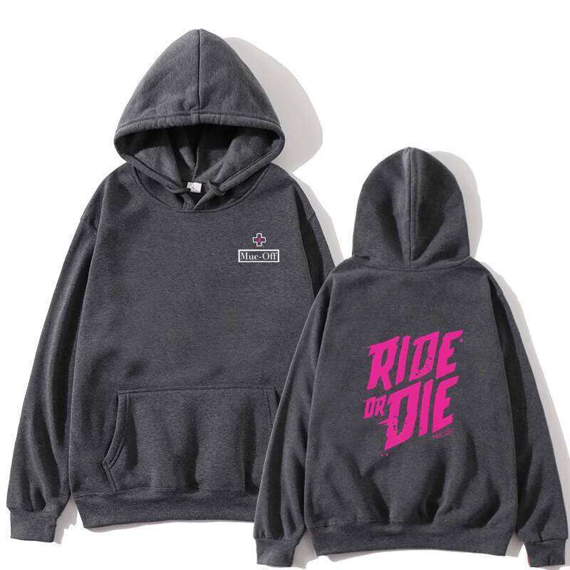Autumn/Winter Ride or Die Print Men's and Women's Hoodies Cycling Street Fashion Leisure Long Sleeve Sports Shirt Top Z260314