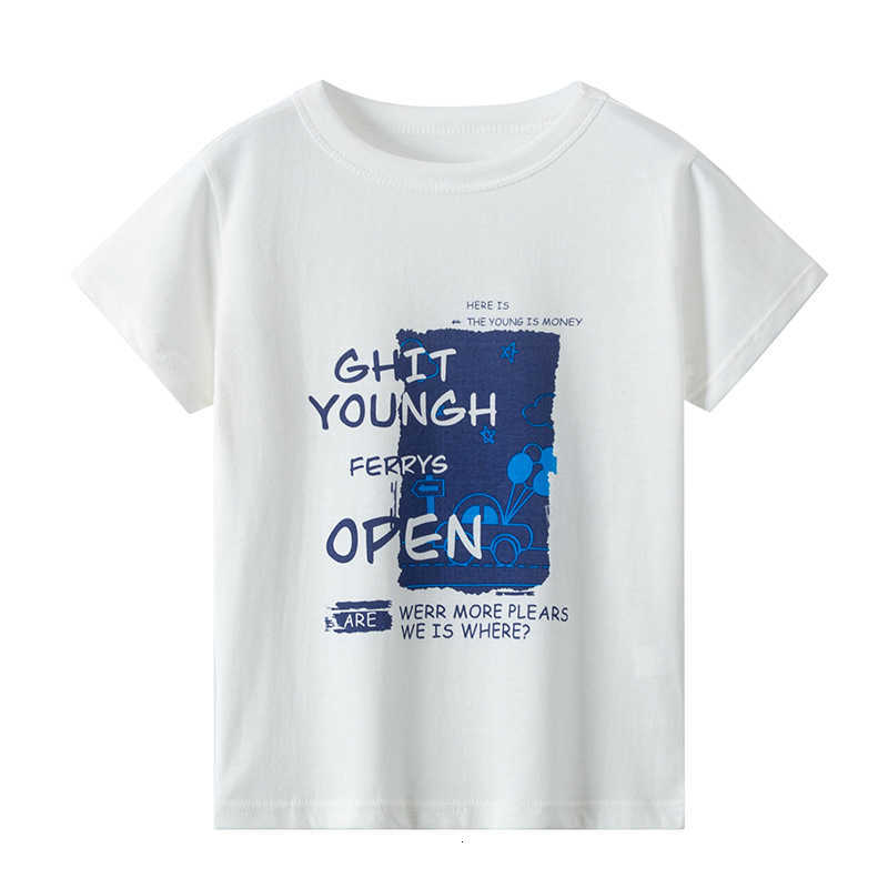 Tshirts Boys shortsleeve tshirt for summer big kids summer style girls pure cotton halfsleeve childrens summer clothing little boys trendy tops childr