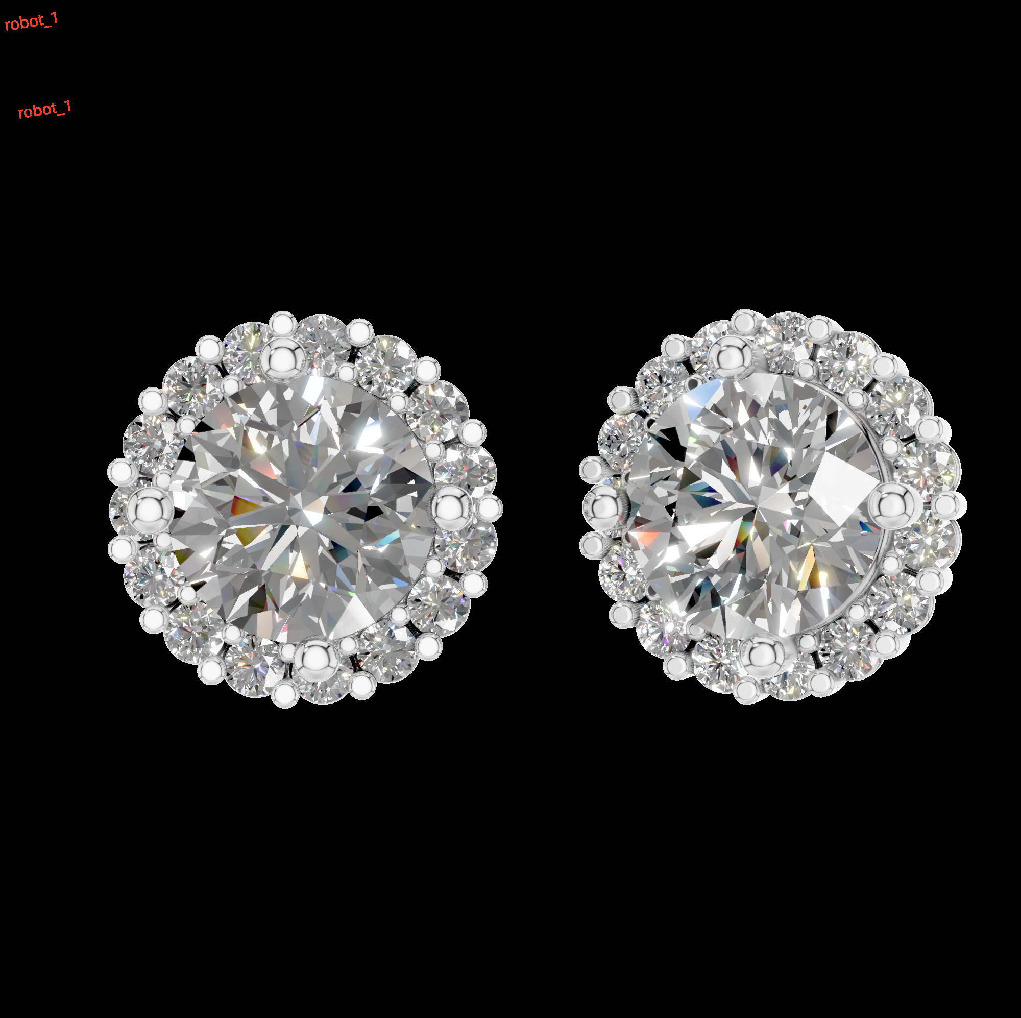 Classic VVS D Moissanite Solitaire Halo Stud Earrings 925 Sterling Silver Rhodium Plated 320ct 32 Stones Brilliant Cut Trendy