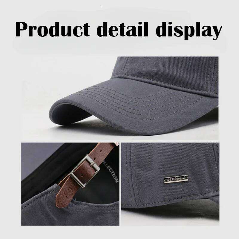 XXL Baseball Solid Color Big Head Soft Cotton Extra Large Size Women's Low Profile Golf Hats OverSize Caps For Men Z260314