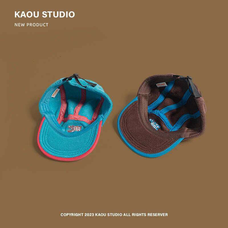 Flat brim niche baseball men's and women's retro fleece winter warm versatile cap Z260314