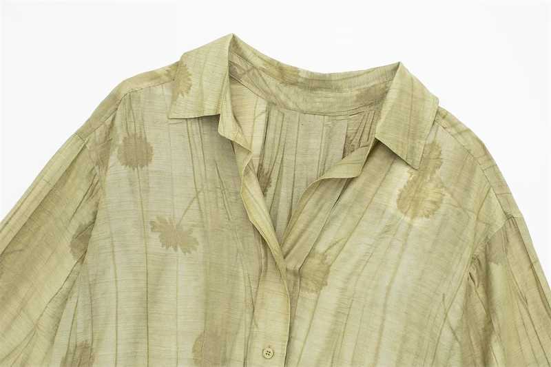 Womens Set 2024 New Fashion Spring Jacquard Loose Ladies Shirt Summer Women Pants Casual Chic Print Set for Women M260313