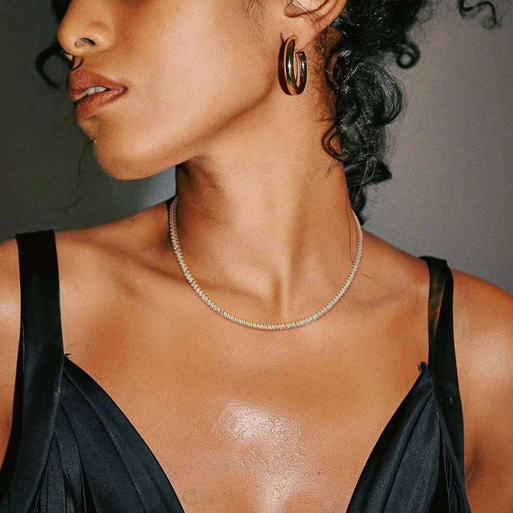 Cubic Zircon 14K Gold Plated Waterproof Layered Necklaces Non Tarnish Dainty Necklace Stack Jewelry for Women H260312