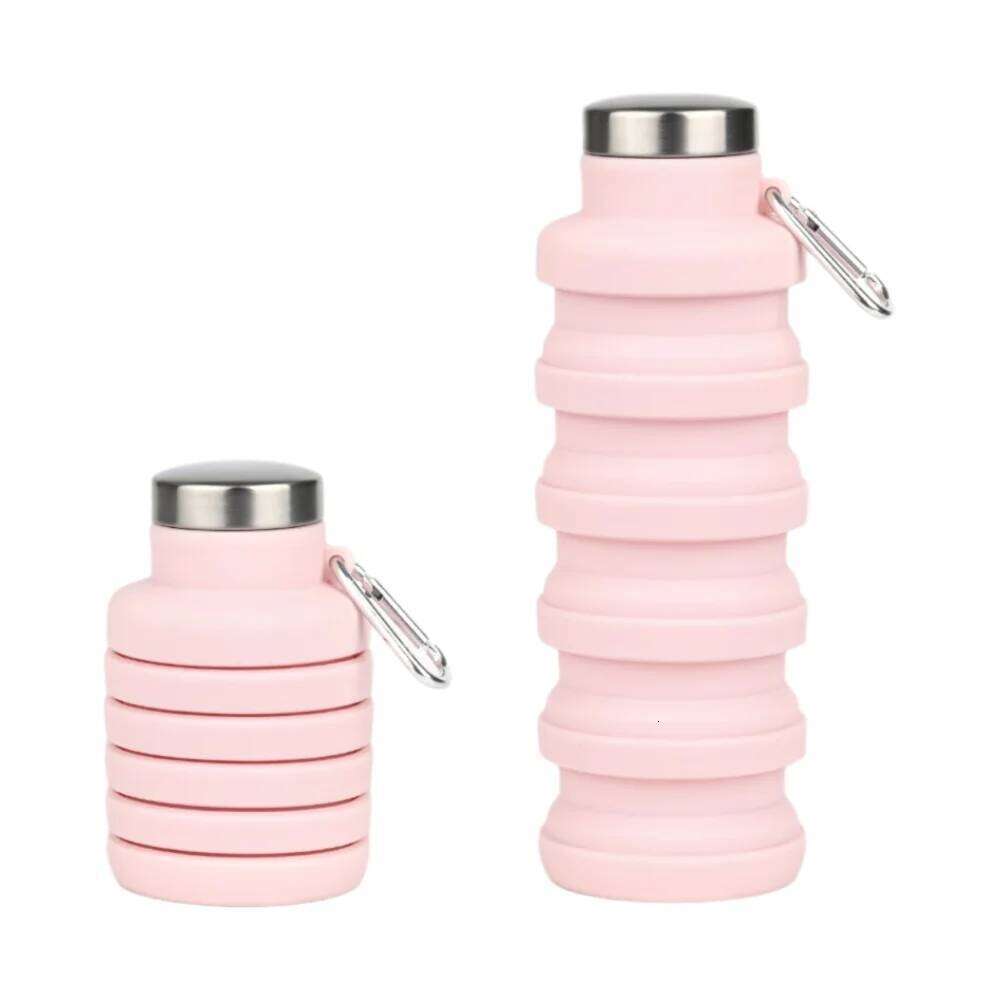 17oz Collapsible Silicone Leakproof Foldable Eco-Friendly Lightweight Sport Water Bottle Hiking Z260314