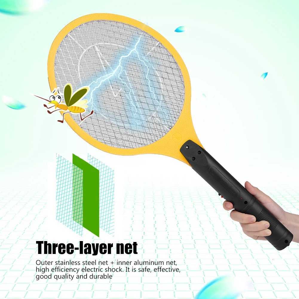 Cordless Rechargeable Electric Fly Mosquito Swatter Bug Zapper Racket Insects Killer Electric Fly Swatter Electric Bug Swatter H260313
