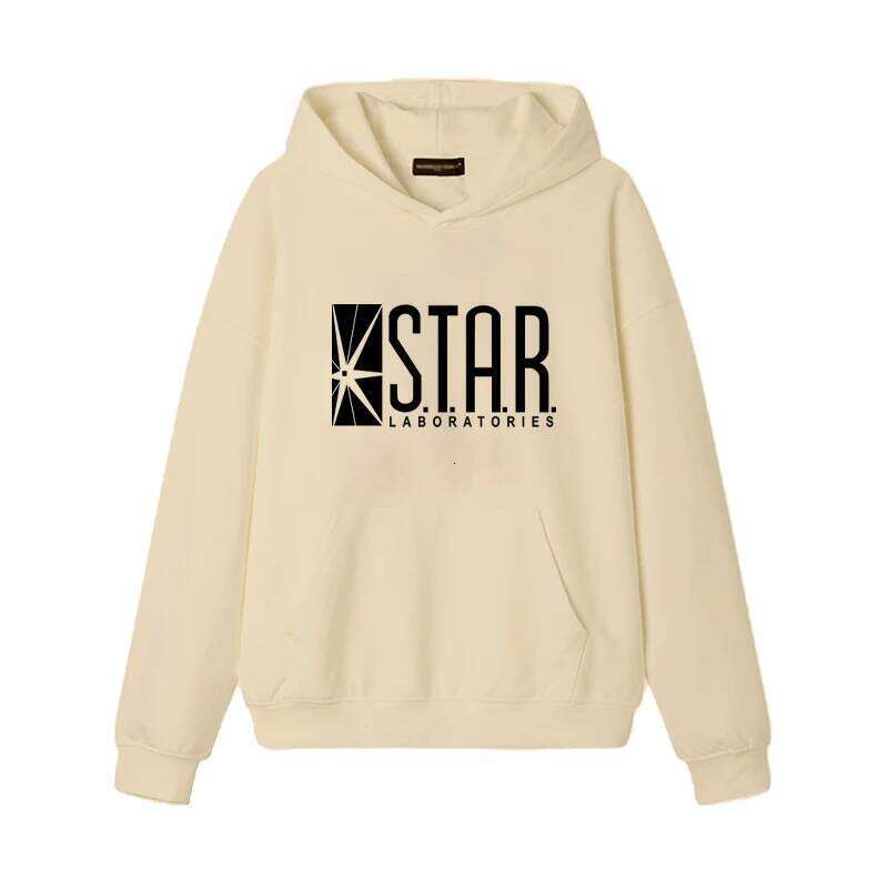 2025 Hot Selling Star Labs Logo Printed Spring Fashion Hip Hop Hoodie Men's and Women's Casual Retro Sportswear Z260314