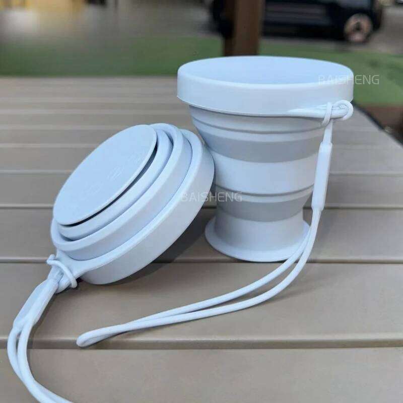 Folding Water Portable Silicone Outdoor High Temperature Travel Compression Mouthwash Cup Z260313