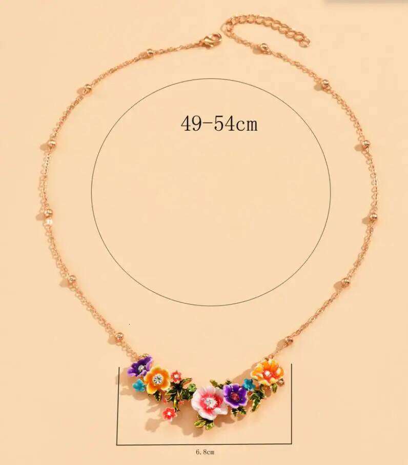 New Collier Femme Fashion Necklace for Women Short Design Flower Choker Statement Jewelry Gift H260312