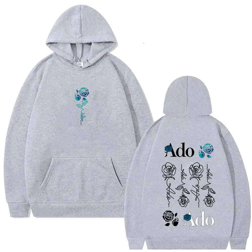 Ado World Tour Hibana Print Hoodies Urban Fashion Autumn and Winter Casual Trend Long Sleeve Pullover Men's Sweatshirt Z260314